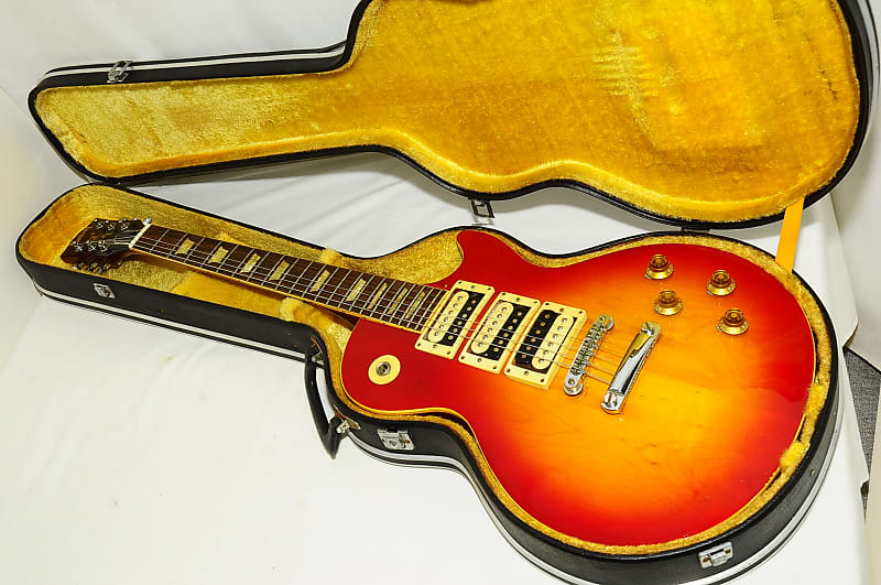 1970s Burny Single Cut Standard Model 3 Pickup Electric Guitar Ref No 3550 image 1