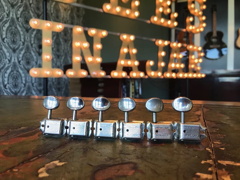 クルーソン ダブルライン PATENT NO D 169400 Original 6 Kluson Deluxe Double Line Patent No. tuners