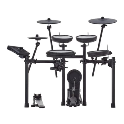 Roland TD-17KV2 Gen 2 V-Drums Electronic Bluetooth Drum Set with V-Moda VMH-D1 V-Drums Headphones and 5A Drumsticks (4 Items)