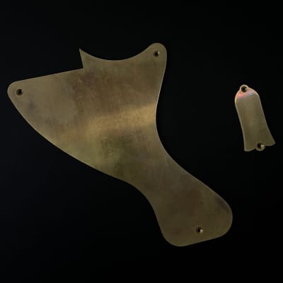 MADE-TO-ORDER - Les Paul Junior Pickguard Scratchplate Set for Gibson - Light Relic Gold Brass image 2