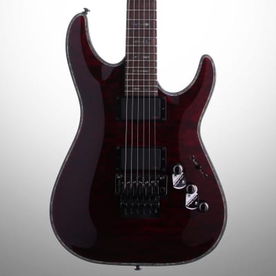 Schecter C-1 Hellraiser FR Electric Guitar, Black Cherry, Blemished for sale
