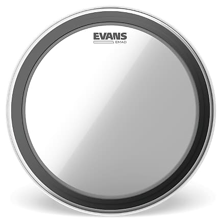 Evans BD16EMAD Clear Bass Drum Head, 16 Inch image 1