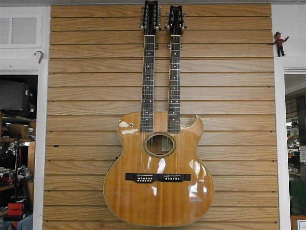 Washburn Double-Neck Acoustic Electric Guitar EA220