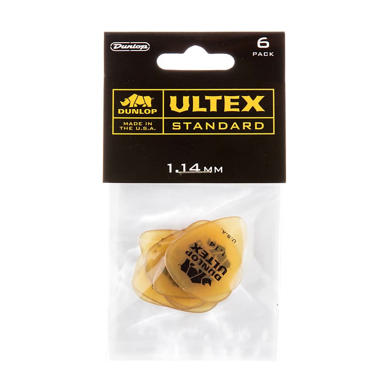 Dunlop Ultex Standard Pick 1.14mm - 6 Pack image 1