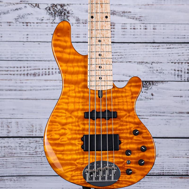 Lakland USA Deluxe Bass Guitar | Orange Transparent | 55-94 | Reverb