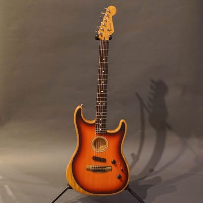 Fender American Acoustasonic Stratocaster 2020 3 Color Sunburst image 2