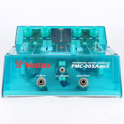 Vestax PMC-005A MKⅡ Blue Translucent Rare DJ Mixer Equipment | Reverb