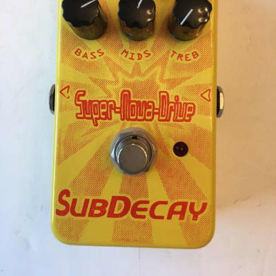 Subdecay Super Nova Drive V1 Class A Overdrive Rare Yellow Guitar Effect Pedal image 2