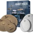 Zildjian L80 Low Volume Quiet Cymbal Pack - with Remo Silentstroke Drum Heads - with Remo Silentstroke Drum Heads (LV468RH)