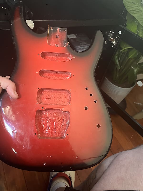 J B Player Strat Style 1980s Red Burst? | Reverb