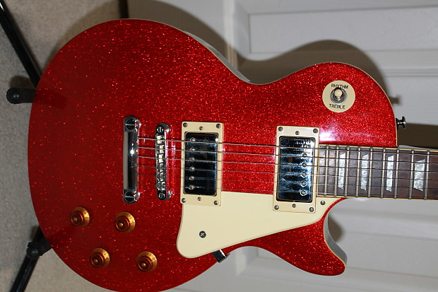 Epiphone Les Paul (2000) MIK Red Flake Sparkle Top. | Reverb