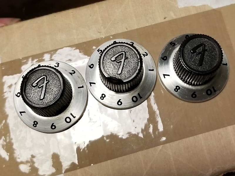 1970s Fender Starcaster Knobs Witch Hat PRICE IS FOR 3 KNOBS! Reverb
