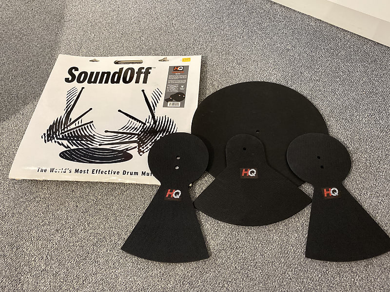 Evans SoundOff Cymbals and Hi Hats Mute Pack Black Reverb