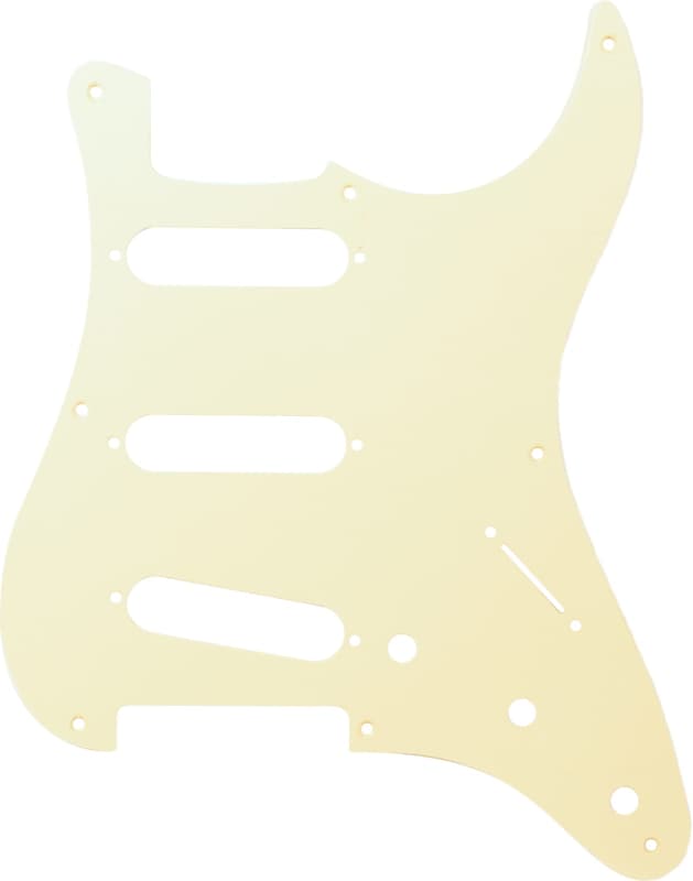 Stratocaster 57 Strat Pickguard Cream Single Ply 8 Hole | Reverb