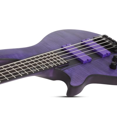 Schecter C-5 GT Bass LH Satin Trans Purple image 3