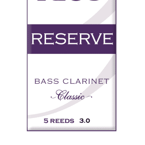 Rico RER0530 Reserve Classic Bass Clarinet Reeds - Strength 3.0 (5-Pack)