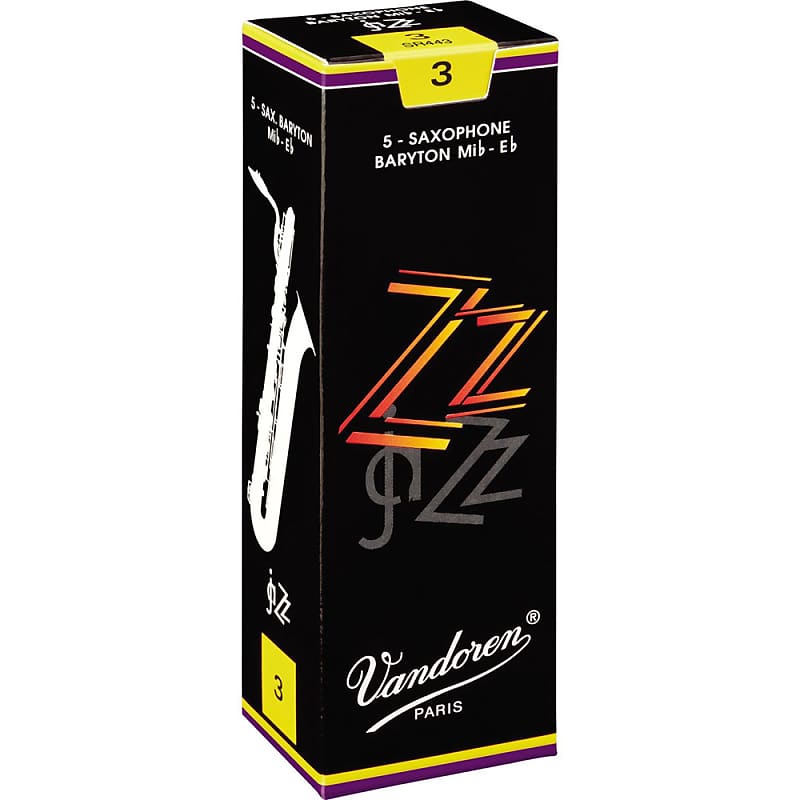 Vandoren ZZ Baritone Saxophone Reeds Strength 3.5, Box of 5 image 1