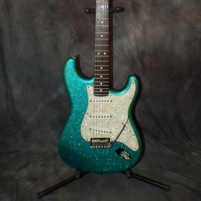 2001 Fender Strat Mars Limited Editon Music Aqua Green