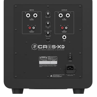Mackie CR8S-XBT 8" 200w Multimedia Studio Subwoofer w/ Bluetooth+Desktop Remote image 3