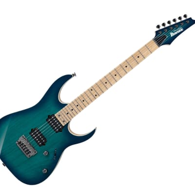 Used Ibanez RG652AHMFX RG Series Electric Guitar - Nebula Green Burst image 1