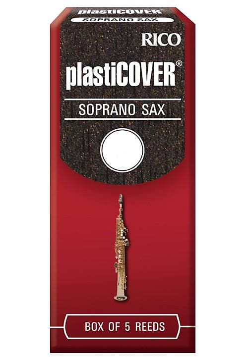 Rico Plasticover Soprano Saxophone Reeds, Strength 4.0, 5-pack image 1
