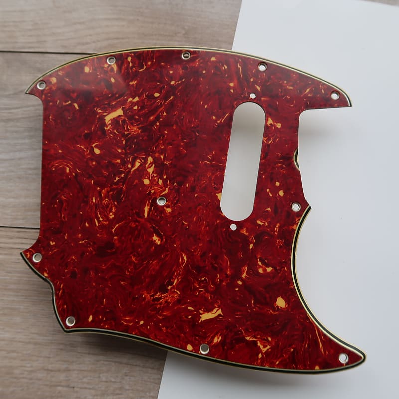 64 71 Fender Musicmaster guitar Pickguard tortoise 60's MM Reverb