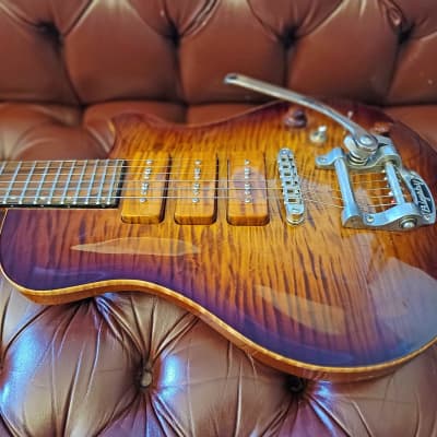 New Orleans Guitar Company Custom Made Zero Fret Guitar (One of a Kind) 2020 Tobacco Sunburst image 6