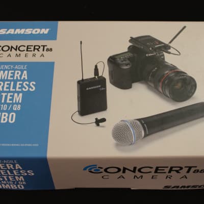 Samson Concert 88 Camera Combo System (D Band) with Q8 Hand Mic and LM10 lav Mic Open Box image 1