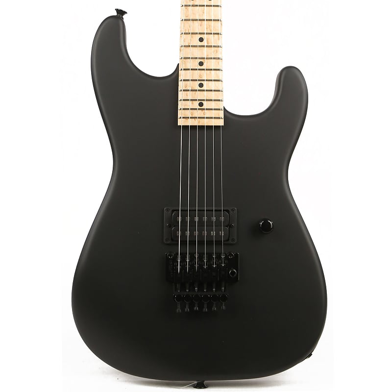 Charvel Custom Shop San Dimas Birdseye Maple Neck Satin Black | Reverb