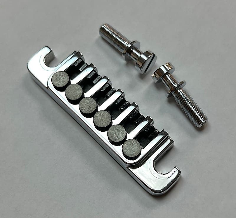 Gibson TP6 Fine Tuning Tailpiece Chrome w/studs Reverb
