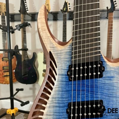 OD Guitars Venus Multiscale 7-String Electric Guitar w/ Case-Mid Burst image 5