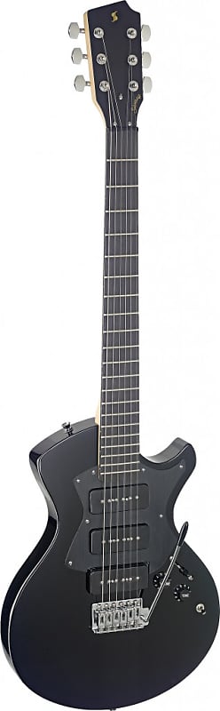 Stagg SVY NASH BK Silveray Series Nash Model Solid Alder Body Maple Neck 6-String Electric Guitar image 1