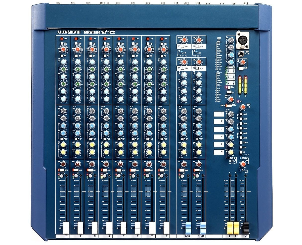 Allen & Heath MixWizard WZ3 12:2 12-Input Stereo Mixer | Reverb