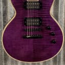 ESP LTD EC-1000 Eclipse Seymour Duncan See Thru Purple Guitar & Bag LEC1000FMSTP #2623 Used