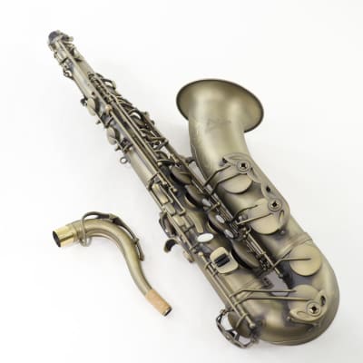 Antigua Winds Model TS4248AQ 'Powerbell' Tenor Saxophone in Antique Brass BRAND NEW image 2