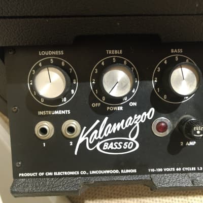 KALAMAZOO  Bass 50 1960's Vintage Tube Amp image 2