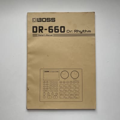 Boss DR-660 Dr Rhythm Drum Machine Original Owner's Manual