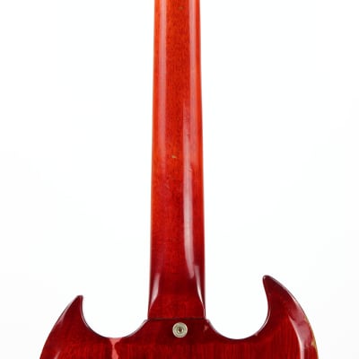 Early 1965 Gibson SG Jr. Junior WIDE NUT Cherry Red | No breaks, No refins Les Paul 1964 spec, Wraparound Tailpiece image 19