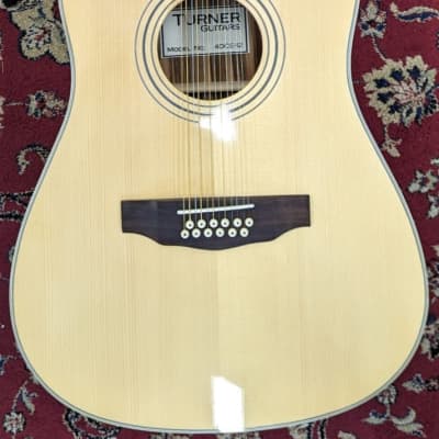 Turner 40CE 12-String Dreadnought Electro Acoustic Guitar image 1