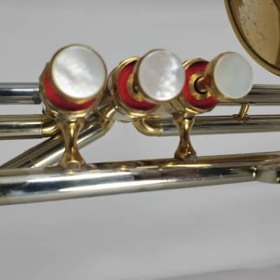 Getzen Valve Trombone  Lacquered Brass image 5