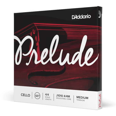 D'Addario J1010 4/4M Prelude Cello String Set, 4/4 Scale, Medium Tension image 2