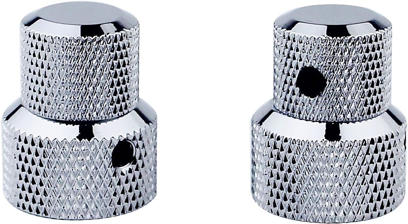 2Pcs Concentric Stacked Knobs, Dual Knurled Control Knobs, | Reverb