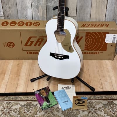 2021 Gretsch Guitars G5021WPE Rancher Penguin Parlor Acoustic/Electric White, Support Indie Music ! image 16