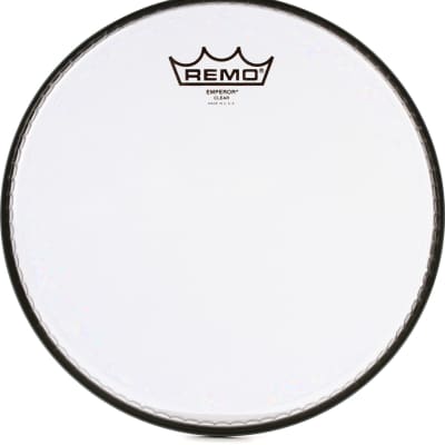 Remo Emperor X Coated Drumhead - 14 inch - with Black Dot  Bundle with Remo Emperor Clear Drumhead - 10 inch image 2