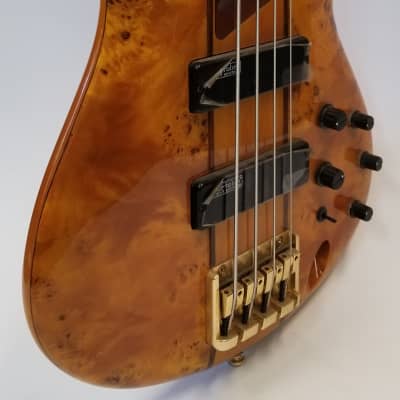 Ibanez SR800AM 4 String Electric Bass Guitar in Amber image 2