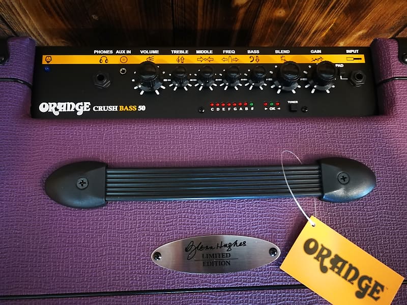 Orange Crush Bass 50, Glenn Hughes Signature, Limited Purple