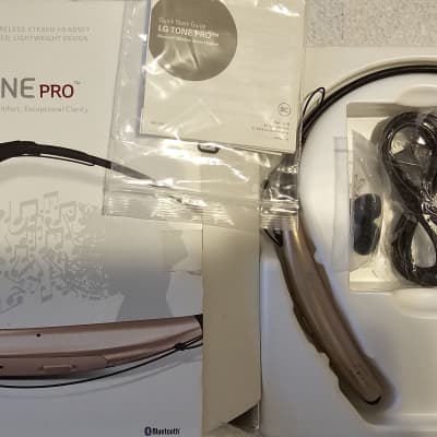 LG Tone PRO HBS-770 WIRELESS HEADSET IN ORIGINAL PACKAGING 2016 - Gold image 2