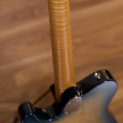 Fibenare Guitars Roadmaster '56 24-Fret Guitar w/Hard Case - Blue Tortoise / Maple Burl image 7