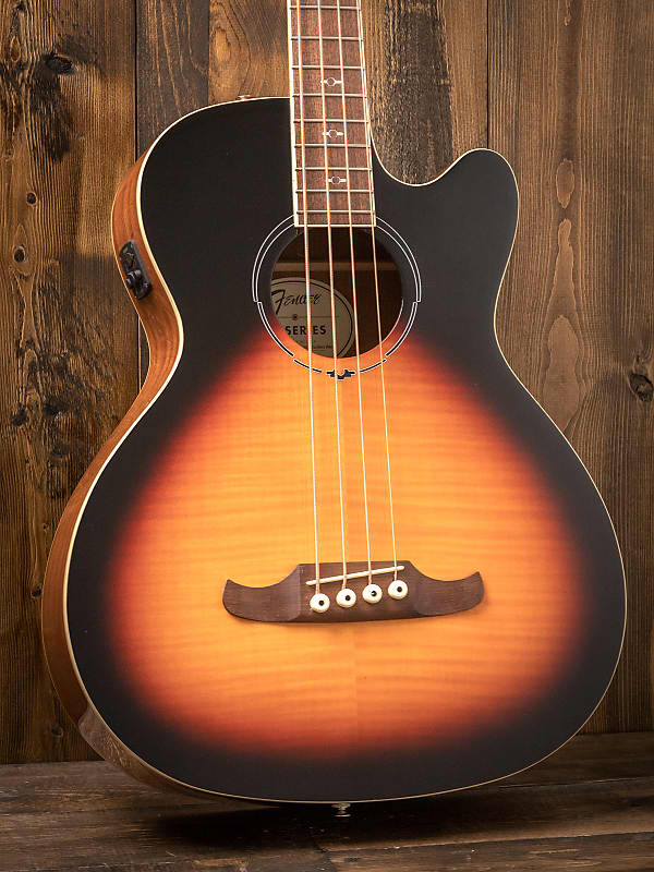 Fender FA-450CE Bass, Laurel Fingerboard,  3-Color Sunburst image 1