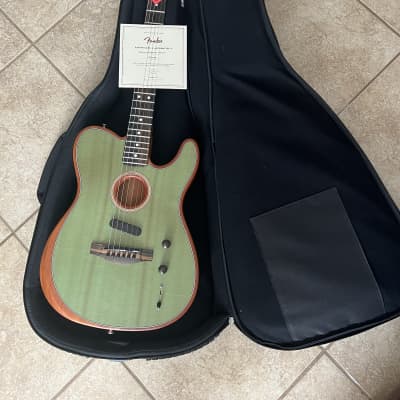 Fender American Acoustasonic Telecaster, Surf Green W/ Bag image 12